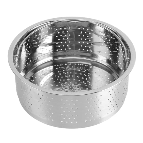 Wifehelper Dampfkorb, Edelstahl-Dampfkorb mit Griff, Zuckerentfernung, Reiskocher-Einsatz, Dampfgarer, Dampfgarer, Kochgeschirr, Dampfgarer Zum Kochen (16,5 cm) von Wifehelper