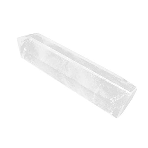 Heilkristall-Zauberstäbe - Klare Quarzpunkte Natürlicher Kristall Natürlicher Quarzkristall Poliert Trommelsteine Dekor(6-7cm) von Wifehelper