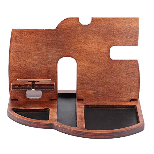 Wifehelper Holz Handy Halter Ändern Rack Brieftasche Desktop Organisation Organizer Hause Ständer Halterung Material Lagerung Box Holz Desktop von Wifehelper