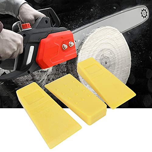 Wifehelper Kettensäge Keile, 3Pcs 5in Kunststoff High Impact Chainsaw Felling Wedges Kettensäge Zubehör von Wifehelper