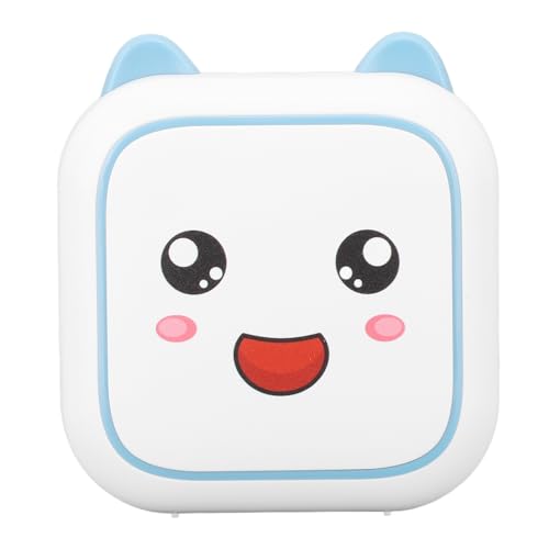 Wifehelper Mini-Taschendrucker, Geräuscharmer Mobiler Bluetooth-Thermodrucker, Mini-Drucker, Tragbarer Belegdrucker für Kinder, Frauen, Geschenke (Blue) von Wifehelper