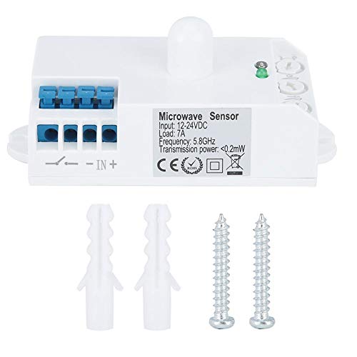 Wifehelper Schaltsensor – intelligenter Schalter für Körper, 5,8 GHz, Lichtsensor Radar mit Hyperfrequenz, DC 12 – 24 V von Wifehelper