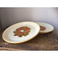 Retro Kilncraft Dessert Teller Aus Der Festival-Serie 1970Er Jahre/Satz Von 2 von WifinpoofVintage