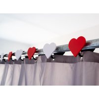 Duschvorhang Haken Set Herz | Ringe Gardinenringe von WiflingCreations