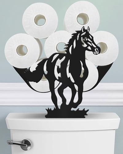 Wigag Fuuny Toilettenpapierhalter mit Westernpferd, für zusätzliche 8 Rollen, dekorativ, freistehend, für Toilettenpapier, Bauernhaus, Badezimmer, Tierdekoration, Zubehör, Aufbewahrungsschrank Wigag Fuuny Toilettenpapierhalter mit Westernpferd, für zusätzliche 8 Rollen, dekorativ, freistehend, für Toilettenpapier, Bauernhaus, Badezimmer, Tierdekoration, Zubehör, Aufbewahrungsschrank von Wigag