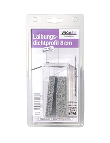 Wigasil Laibungsdichtprofil-Set Granit grau 8 cm Länge von Wigasil