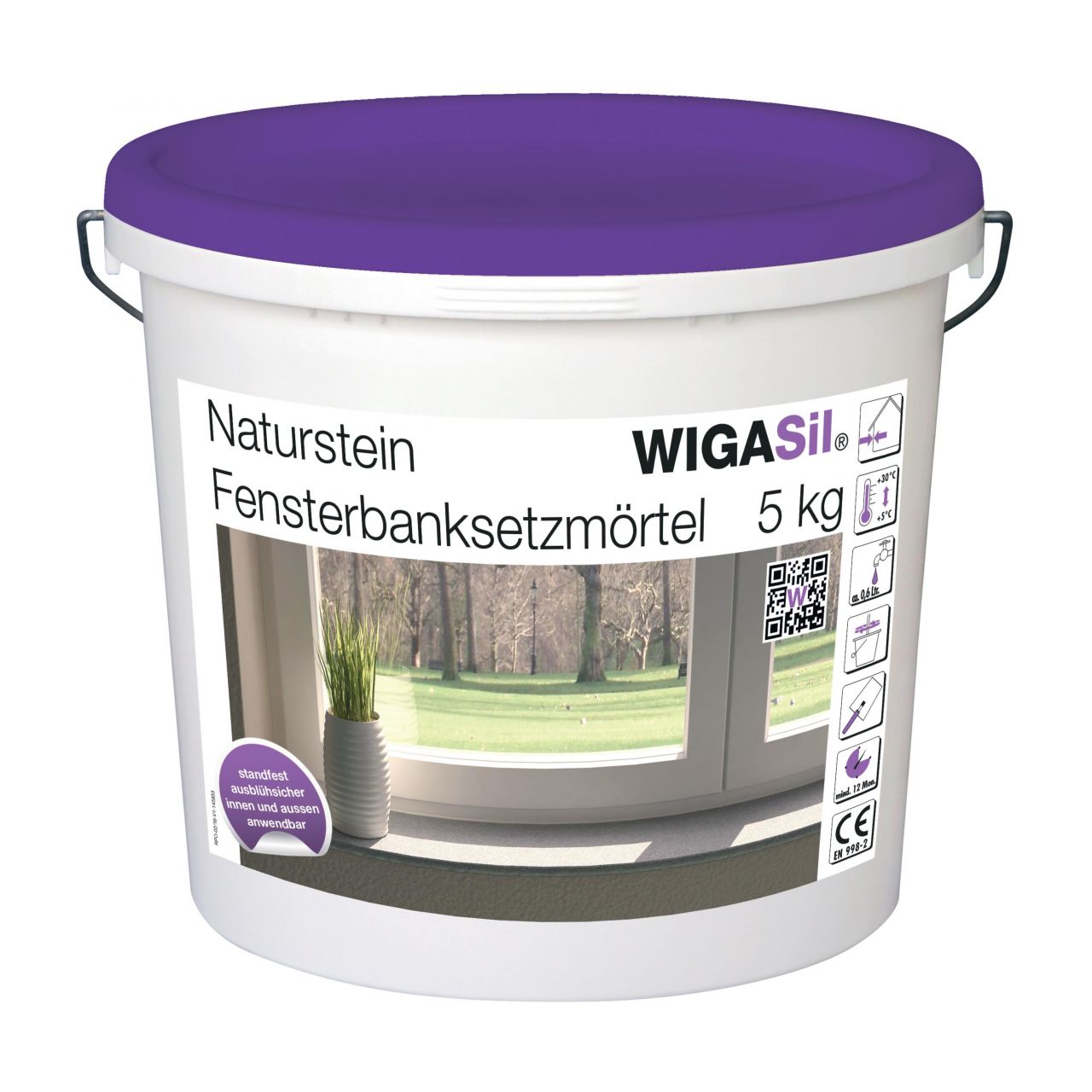 Wigasil Fensterbanksetzmörtel 5 kg von Wigasil