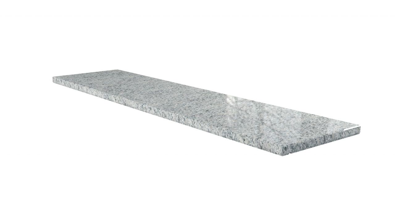 Wigastone Granit-Fensterbank grau 101 x 25 x 2 cm mit Wasserrille von Wigastone