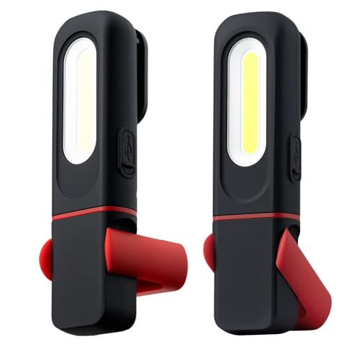 Wigearss 2 Stück LED Arbeitsleuchte Werkstattlampe, Taschenlampe Werkstatt Handlampe COB Inspektionsleuchten mit Magnet uend Haken Wigearss 2 Stück LED Arbeitsleuchte Werkstattlampe, Taschenlampe Werkstatt Handlampe COB Inspektionsleuchten mit Magnet uend Haken von Wigearss