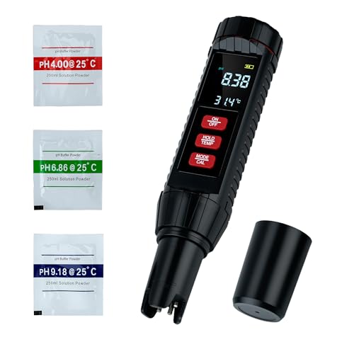 Wigearss 7 in 1 Wassertester, Messgerät Wasser für PH/EC/TDS/Salz/S.G./ORP/TEMP von Wigearss