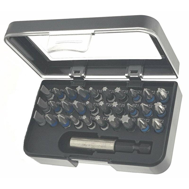 Wiha Bitbox 31-teilig Kunststoffbox mit Gürtelclip mit Schlitz, PH, PZ und TX Bits von Wiha Werkzeuge GmbH