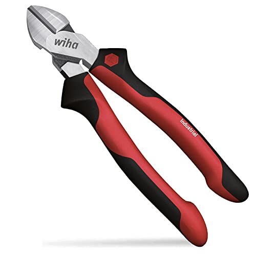 Wiha Seitenschneider Industrial mit DynamicJoint® 180 mm I Kabelschneider I Universalschneider für weiche und harte Drähte (43461) von Wiha