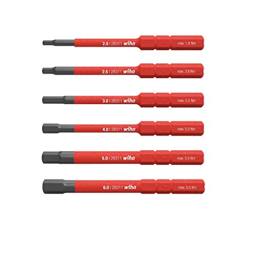 Bit Set slimBit Electric Sechskant 6-tlg. in Box von Wiha