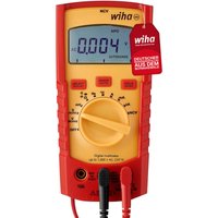 Wiha Digitales Multimeter bis 1.000 v ac, cat iv inkl. 2x AAA-Batterien i mit True-RMS Funktion i LCD-Anzeige (45215) von SUPPLIES