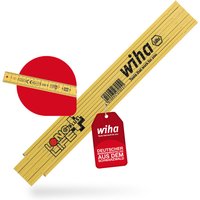 Wiha - Meterstab Longlife® Plus Composite 2 m metrische Skala, (27055) 10 Glieder von Wiha