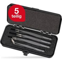 SMD-Pinzette Set Professional esd gemischt i 5-tlg. inkl. Aufbewahrungsbox i für elektronische Reparaturen i Präzisionspinzette (32349) - Wiha von Wiha