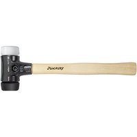 Schonhammer Safety mittelweich/sehr hart mit Hickory-Holzstiel, Rund-Schlagkopf 80, 490 mm (26582) - Wiha von Wiha