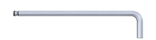 Wiha Stiftschlüssel Sechskant-Kugelkopf, schwenkbar für schwer zugängliche Bereiche, Klemmringfunktion MagicRing® für das Halten von Schrauben ohne Magnet mattverchromt (20570) 5 x 163 mm, 33 mm von Wiha