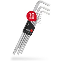 Wiha - Innensechskant Schlüssel Satz 9-tlg (01418) i Stiftschlüssel Set mit Kugelkopf für Winkel bis zu 25 Grad i Sechskantschlüssel im Compact Halter von Wiha