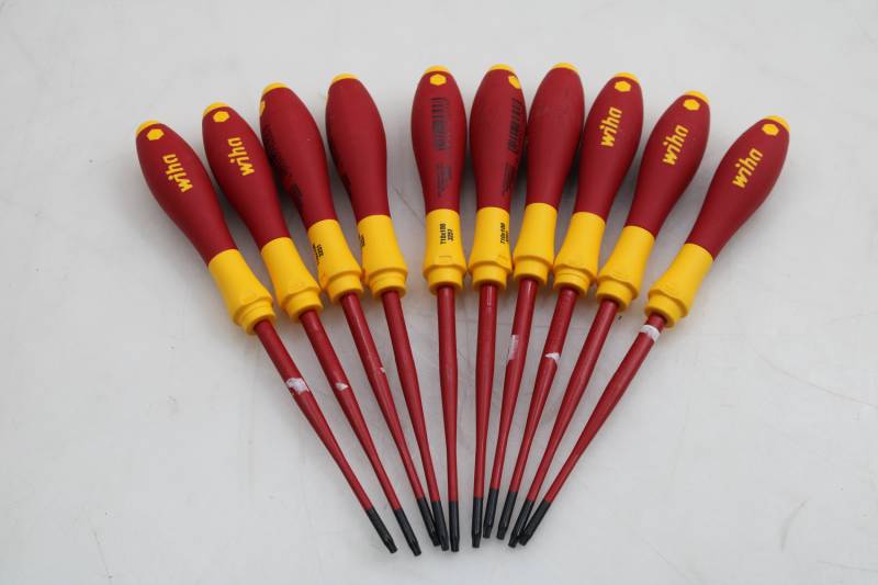 WIHA Schraubendreher 3251 Gr.T 10 Klingen-L.100mm VDE isol.slim 10 STÜCK von Wiha
