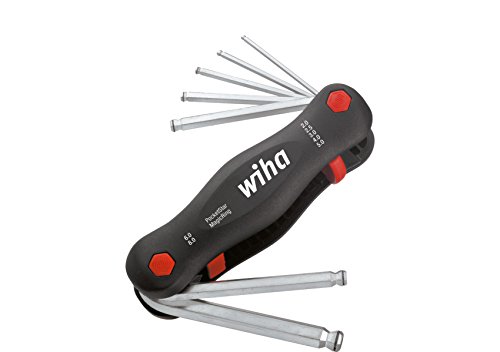 Wiha Multitool PocketStar® Sechskant-Kugelkopf MagicRing 7-tlg., per Tastendruck schneller Zugriff, als Längs- und Quergriff einsetzbar, all-in-one Werkzeug (23033) von Wiha