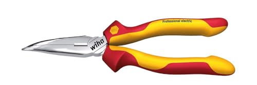 Wiha Flachrundzange Professional electric mit Schneide gebogene Form, ca. 40° Zuführen leicht gemacht 160 mm Elektrikerzange, VDE geprüft (26728) Wiha Flachrundzange Professional electric mit Schneide gebogene Form, ca. 40° Zuführen leicht gemacht 160 mm Elektrikerzange, VDE geprüft (26728) von Wiha