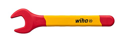 Wiha 43026 isoliert Einmaul-Gabelschlüssel rot gelb, Außensechskant 24 von Wiha