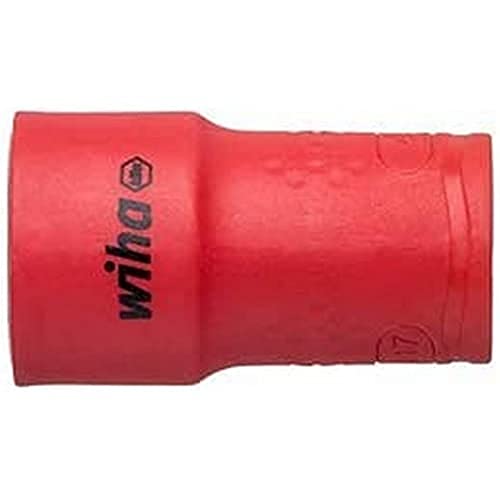 Wiha 43065 isoliert3/8 Innensechskant Steckschlüsseleinsatz isoliert rot 3/8", 13 Außensechskant von Wiha