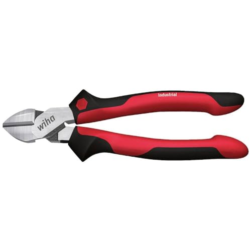 Wiha 43333 Industrial mit DynamicJoint Seitenschneider, rot schwarz, 160mm von Wiha
