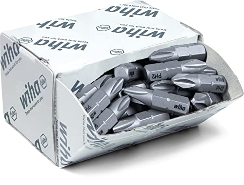 Wiha Bit Set Standard 25 mm Phillips (PH2) 50-tlg. 1/4" in Großpackung (08048) von Wiha
