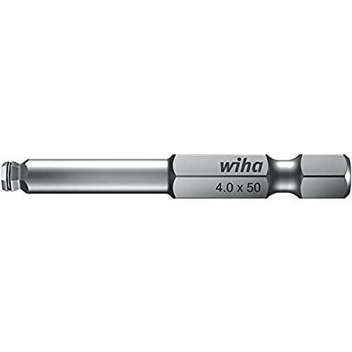 Wiha Bit Professional Sechskant-Kugelkopf, schwenkbar für schwer zugängliche Bereiche, 1/4" (25742) 6,0 mm x 50 mm von Wiha