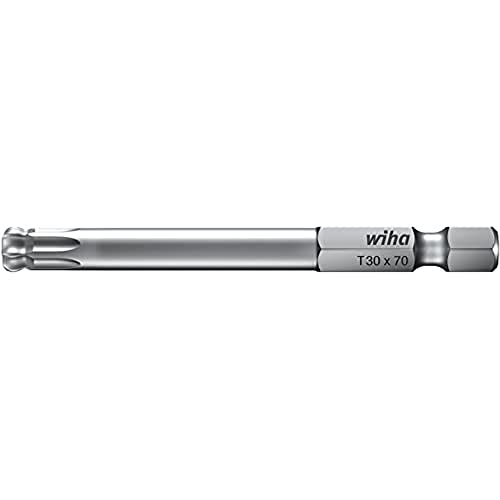 Wiha Bit Professional TORX® Kugelkopf, schwenkbar für schwer zugängliche Bereiche, 1/4" (32415) T40 x 50 mm von Wiha