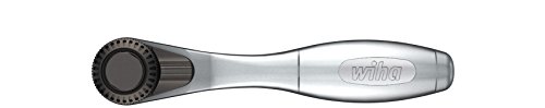 Wiha Bit-Ratsche 90 mm mit Daumenrad Außensechskant 1/4" in Blister (36931) von Wiha