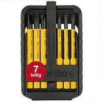 Wiha Bit Set Power slimBit electric 7 teilig I Bit Box mit Gürtelclip I Schlitz, Kreuzschlitz , Torx I flexibel, kompakt, mobil I 3,8-5,5Nm (44106) von Wiha