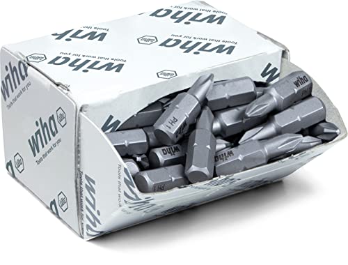 Wiha Bit Set Standard 25 mm Phillips (PH1) 50-tlg. 1/4" in Großpackung (08047) von Wiha