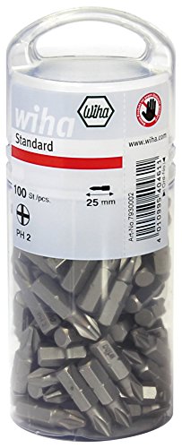 Wiha Bit Set Standard 25 mm TORX® (T25) 100-tlg. 1/4" in Großpackung (40464) von Wiha