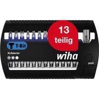 Wiha - Bit Set XLSelector 13-tlg. i T-Bit 50 mm ph, torx, Sechskant 1/4' E6,3 i magnetischer Bithalter i Impact- & Schlagschrauber geeignet (41831) von Wiha