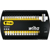 Wiha Bit Set XLSelector Y-Bit 31-tlg. I 25 mm I PH, PZ, TORX 1/4" C6,3 I magnetischer Bithalter I Verschrauben von Schrauben in Y-Form (41832) von Wiha