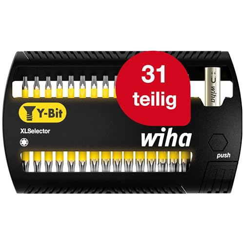 Wiha Bit Set XLSelector Y-Bit 32-tlg. I 25 mm TORX 1/4" C6,3 I magnetischer Bithalter I Impact- & Schlagschrauber geeignet (41833) von Wiha