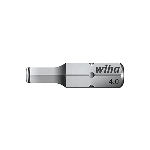 Wiha Bit Standard 25 mm Sechskant Klemmringfunktion MagicRing® für das Halten von Schrauben ohne Magnet 1/4" (22955) 3,0 mm von Wiha