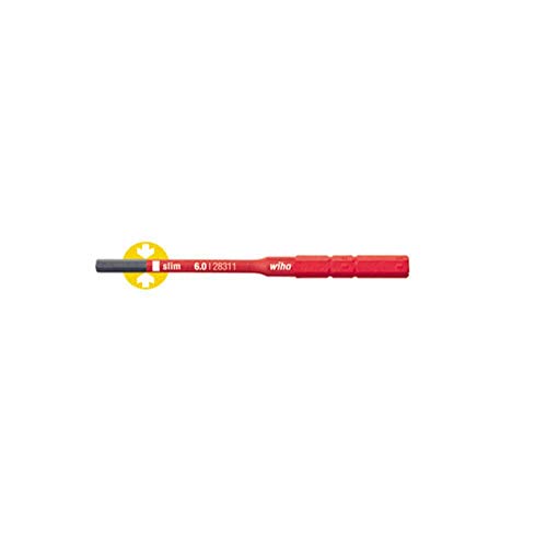 Wiha Bit slimBit electric Sechskant (37147) 3 x 75 mm für tiefliegende Schrauben, Allrounder für Elektriker von Wiha