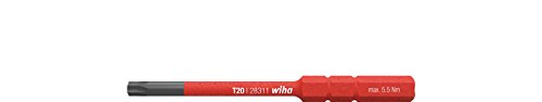 Wiha Bit slimBit electric TORX® (35509) T20 x 75 mm für tiefliegende Schrauben, Allrounder für Elektriker von Wiha