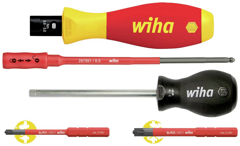Wiha Drehmoment Schraubendreher Set 5teilig Schraubendreher Schraubenzieher Set B-Ware von Wiha