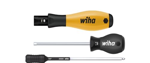 Wiha Drehmoment-Schraubendreher Set TorqueVario®-S Micro ESD 0,1-0,6 Nm gemischt 18-tlg. variabel einstellbare Drehmomentbegrenzung inkl. Box (45690) von Wiha