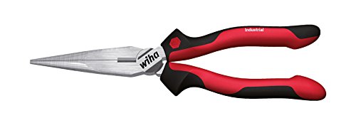 Wiha Flachrundzange Industrial mit Schneide gerade Form in Blister (34515) 200 mm von Wiha