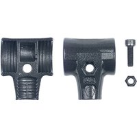 Wiha Hammerschalen Set mit Schraube und Sicherungsmutter für Safety Schonhammer 80 (26672) von Wiha