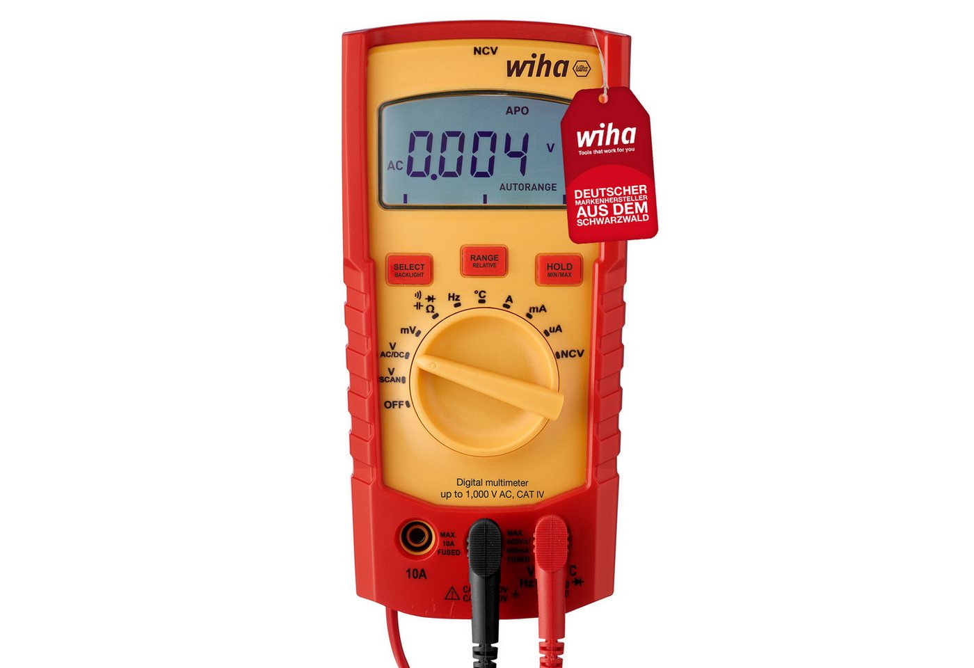 Wiha Multimeter (45215), Digitales Multimeter bis 1.000 V AC, CAT IV von Wiha