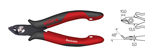 Wiha Schrägschneider Electronic breiter, spitzer Kopf ohne Wate in Blister (27398) 138 mm von Wiha
