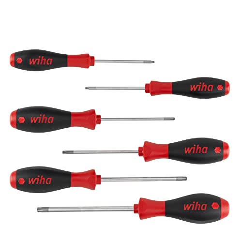 Wiha Schraubendreher Set SoftFinish® (07155) 6 tlg. I Schraubenzieher Satz für Alltag, Handwerk, Industrie I Schraubwerkzeug TORX von Wiha
