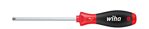 Wiha Schraubendreher SoftFinish® Klemmringfunktion MagicRing® für das Halten von Schrauben ohne Magnet Sechskant-Kugelkopf, schwenkbar für schwer zugängliche Bereiche, mit Sechskantklinge (26081) 5 x 100 mm von Wiha